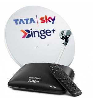 Tata Sky Binge Android Box 4K 1 Month Hindi Basic HD Package